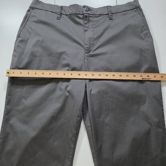 Hudson North Womens Pants L Gray High Waist Straigh Leg Stretch Office Classic - Picture 5 of 16